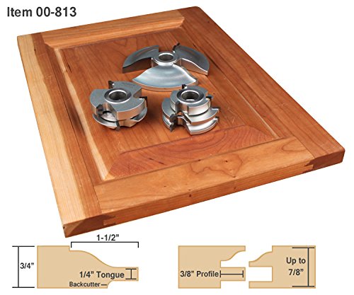 3-Pc. Cabinet Door Shape-Up Shaper Cutter Sets