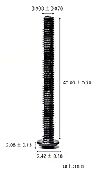 iexcell 50 Pcs M4 x 40 Thread Pitch 0.7 mm Alloy