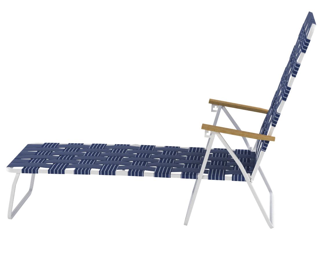 Lounge Chairs Chairs Rio Brands BY4050138 Hi Back  Chaise Blue