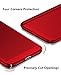 iPhone 7 Plus Case, iPhone 8 Plus Case Accessories Shockproof Thin Slim Fit Anti-Scratch Heavy Duty Hybrid Hard Shell Protective Back Cover for Apple iPhone 8 Plus (2017) iPhone 7 Plus (2016) - Red