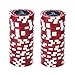 Brybelly Eclipse Poker Chips Heavyweight 14-gram Clay Composite - Pack of 50 ($5 Red)