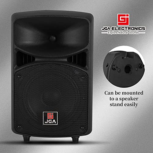 Active PA Speaker System, 8 inch Compact and Portable DJ Speakers with