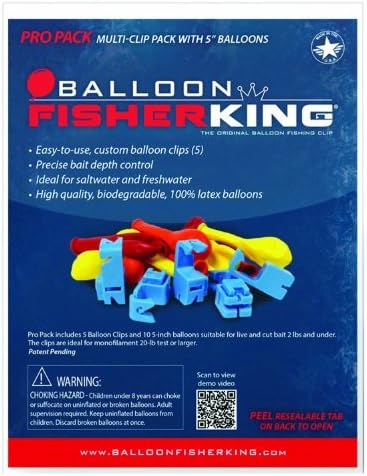 Balloon Fisher King 400 Multi-Clip Pro Pack with 5-Inch Balloons (10-Pack) by Balloon Fisher King