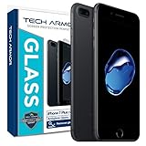 Tech Armor Apple iPhone 7 Plus/iPhone 8 Plus (5.5-inch) AntiGlare Ballistic Glass Screen Protector [1-Pack] for Apple iPhone 7 Plus/8 Plus