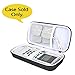 co2crea Hard Travel Case for HealthmateForever YK15AB TENS Unit Electronic Pulse Massager Tennis Elbow (Size S - White Lining)