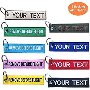 PPXP Custom Keychain, Personalized Keychain 2 PC, Car Key Chain Embroidery, Key Chains for Men