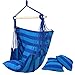 ZENY Hanging Rope Hammock Chair Patio Porch Swing Seat w/2 Seat Cushions 265 Lbs Capacity, Blue Stripe