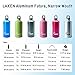 Laken Futura Aluminum Bottle Metal Water Bottles - Various Sizes | Narrow Mouth, Screw Cap with Loop - Leak Proof, BPA Free, Made in Spain
