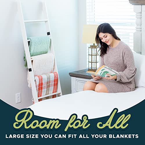 RELODECOR 6Foot Wall Leaning Blanket Ladder, Laminate Snag Free