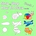 Step By Step How To Draw For Kids Book 1: Learning how to draw for kids age 3 - 10 and beginners, easy drawing, with space for practice by Erich van Dam