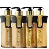 Keratin Cure 0% Formaldehyde Bio-Brazilian Hair Treatment Gold & Honey 10.14 oz 4 piece Kit 300 ML Safe for all