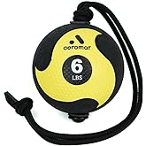 AEROMAT Elite Power Rope Medicine Ball for Core Strength/Rotational Movements Training - Weights Color-Coded