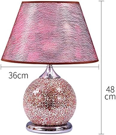 Dawn Lighting Desk Lamp Bedroom Bedside Modern Wedding Warm Double Button E27 Lamp Warm Glass Table Lamp Enthusiasts , C