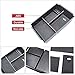 Autou Black Center Console Armrest Storage Box Organizer Tray for Ford Raptor 2013 2014 Accessories