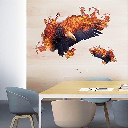 WOCACHI Wall Stickers Decals DIY Eagle Removable Wall Decal Family Home Sticker Mural Art Home Decor Art Mural Wallpaper Peel & Stick Removable Room Decoration Nursery Decor