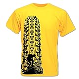 Men's Mountain Bike Tyre Track T Shirt