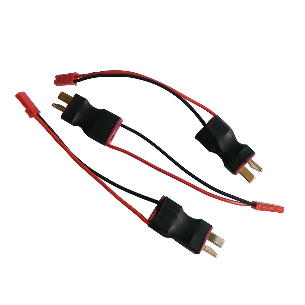 Deans T Plug Female to Male with JST Plug Deans Connector Power Adapter for RC FPV MultiRotor Aerial Camera Gimbal (Pack of 3)