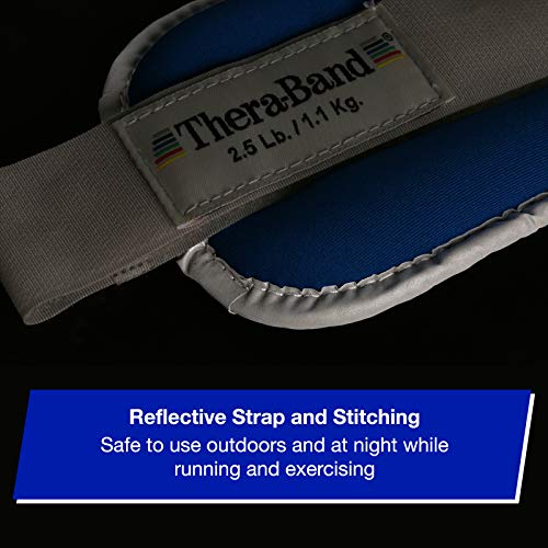 TheraBand Ankle Weights, Comfort Fit Wrist & Ankle Cuff Weight Set