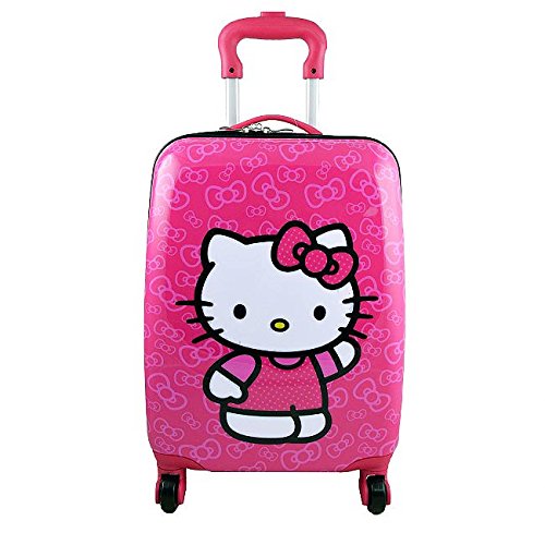 Hello Kitty Deluxe Hardshell Rolling Luggage Case [Spinner]