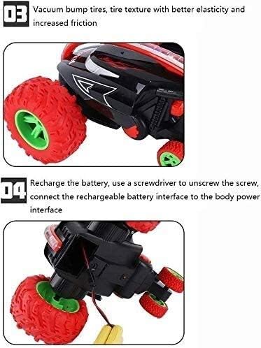 Rcカーリモートコントロール玩具エレクトリック午前1時12分2 4ghzのロールオーバー慣性360 Ledライトおもちゃ車で学位ダンプ車4wdレーシングカースタント Color Red B0zx3lfw 6 233円 新入荷 流行 登場大人気アイテム 新作製品 世界最高品質人気