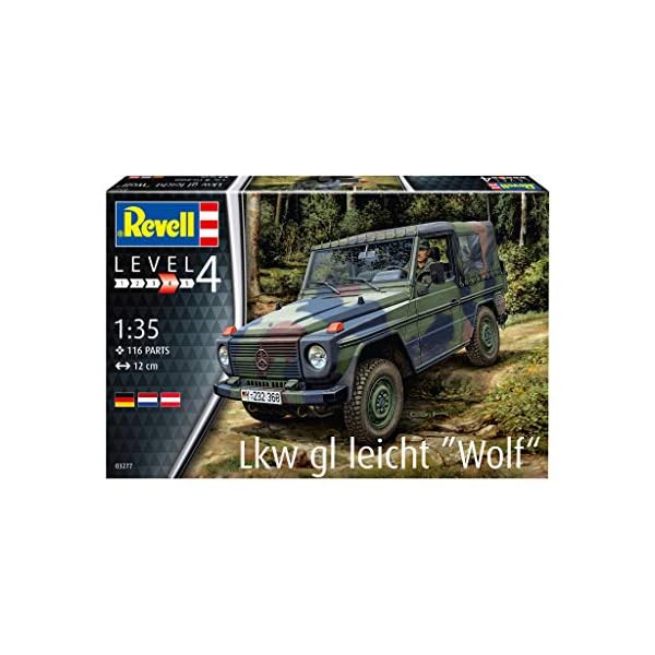 Revell Modellbausatz LKW GL Leicht Wolf I MaÃstab 1:35 I Detailgetreue Nachbildung mit vielseitigen DarstellungsmÃ¶glichkeiten I Abziehbilder fÃ¼r Verschiedene Einsatzszenarien – Bild 3