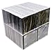 100 x Double Slimline CD Jewel Boxes with Dark Grey / Black Pivot Tray #CD2R10DG (HOLDS 2 CDS IN THE SPACE OF ONE STANDARD SIZED JEWEL BOX!)