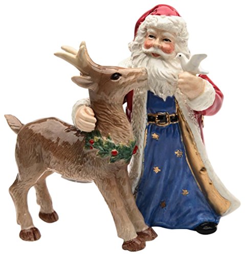 StealStreet SS-CG-10679, 4.75 Inch Holiday Painted Santa with Dove and Deer Salt and Pepper - //coolthings.us