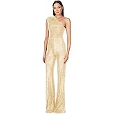 Aelidiya Sequin Off Shoulder Sleeveless Jumpsuits Sparkly Sequin Rompers High Waisted Wide Leg Pants Suit