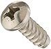 Small Parts 0808LPP188 18-8 Stainless Steel Thread Rolling Screw for Plastic, Passivated Finish, Pan Head, Phillips Drive, #8-16 Thread Size, 1/2