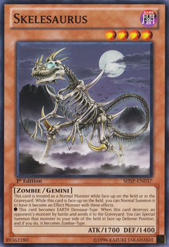 Yu-Gi-Oh! - Skelesaurus (SHSP-EN037) - Shadow Specters - 1st Edition - Common