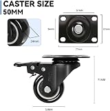 .PRO 50mm Swivel Caster Wheels 300KG Load Heavy Duty Industrial Trolley with view 5