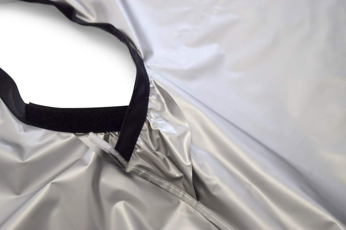 Betty Dain Jumbo Shampoo Cape, Durable, Waterproof, Stain-resistant Vinyl, Oversized Dimensions, Convenient Touch-and-close Fastener or Hook-on Closure, 45 inches wide x 54 inches long, Silver : Hair Care Products : Beauty