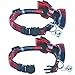 Cute Bowtie Cat Collar Breakaway with Bell 2 Pack Plaid Collar Set for Kitty Puppy Adjustable 7.8-10.2