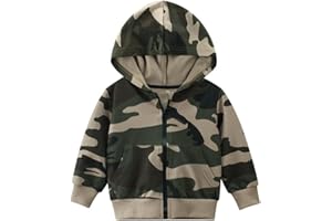 RUKOSU Baby Toddler Boys Girls Zip Up Hoodie Sweatshirt Unisex Cotton Hooded Jackets Coat Casual Fall Shirts Tops
