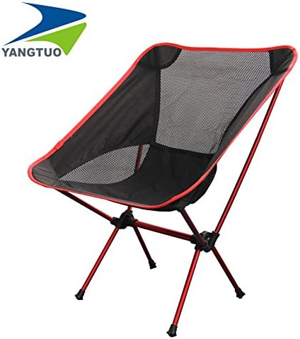 Yangtuo Aviation Tube Camping Folding Quad Chair With Carry Bag (Red)