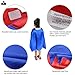iROLEWIN Knight-Costume for Boys Superhero-Cape and Mask for Kids Dress-Up Birthday Party Favors with Shield (Blue-Red)