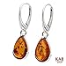 KAB Cognac Baltic Amber Sterling Silver 925 Beauty Earrings 7