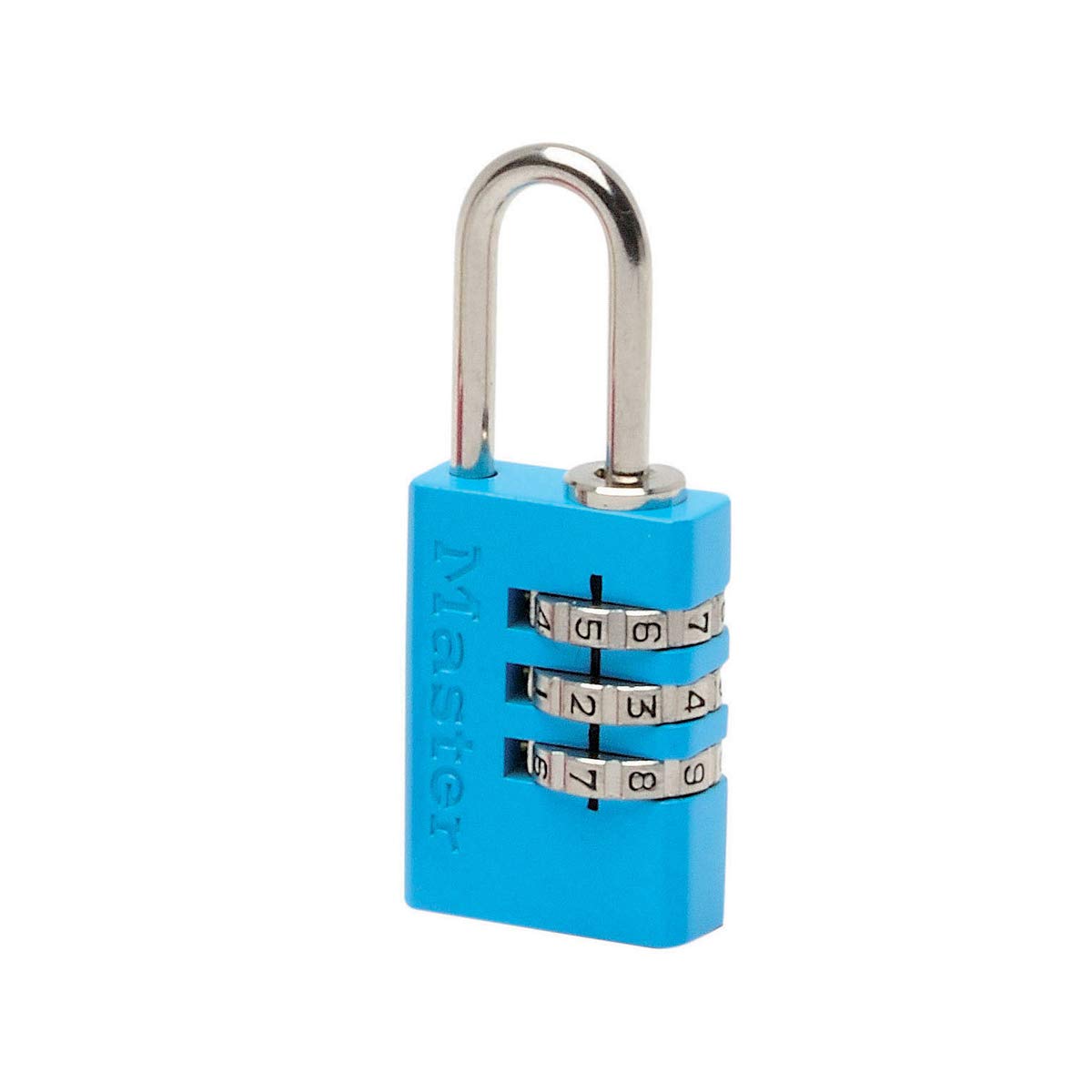 Master Lock 7620EURDCOLCC Combination Padlock in Aluminium, Random Color, 2 x 5,5 x 0,9 cm