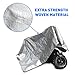 10'x14' Silver Hercules Tent Shelter Tarp Cover Waterproof Tarpaulin Plastic Tarp Protection Sheet for Contractors, Camp