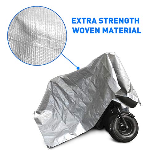 2 Hercules+Waterproof+Tarpaulin+Protection+10x14+Sliver