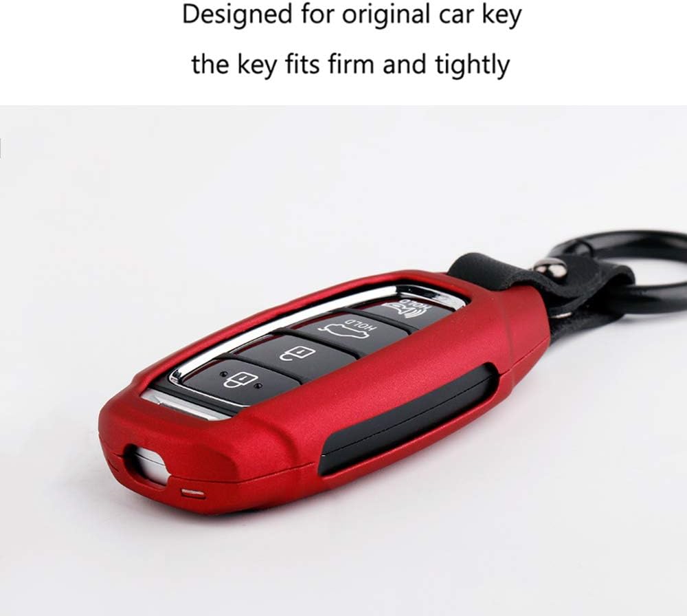 ontto Key Fob Cover for Hyundai Zinc Alloy Smart Key Case for Hyundai fista santa fe encino ix35 elantra Remote 3 Button Key Protector Holder Keyring Key Shell Starry color - Image 5