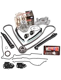 Evergreen tktcs6068wop 04 08 ford f150 F250 Lincoln Navigator Triton 5,4 SOHC 3-valve Timing Chain Kit Bomba de agua Bomba de aceite Junta para cubierta Timing