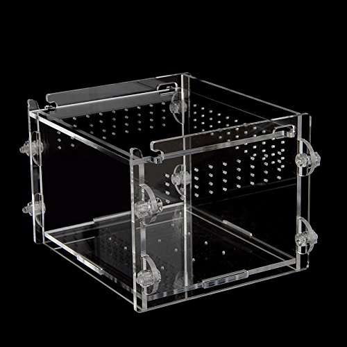 image for OSHIDE Acrylic Transparent Reptiles Terrarium Container for Lizard Cha