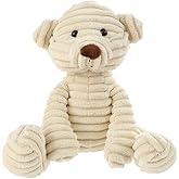 Apricot Lamb Toys Plush Corduroy Teddy Bear Stuffed Animal Soft Cuddly Perfect for Child (Beige Bear,8.5 Inches)