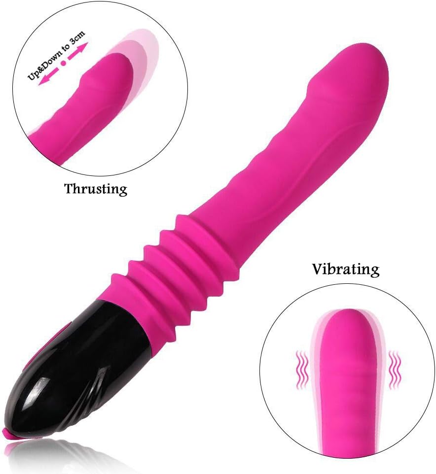Adult Women Automatic Toys with 3 Speed Modes of Piston Thrusting and 10 Frequency Pleasure