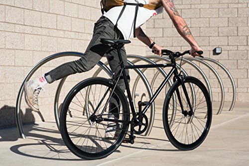 Wulf Matte Black Core-Line State Bicycle | Fixie Single Sped Fixed Gear Bike - Wulf (Matte Black) Large (58 cm) - Thumbnail 5