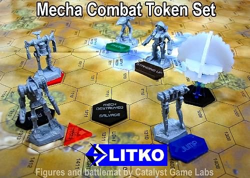 Mecha Combat Token Set
