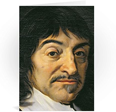 art247 Portrait of Rene Descartes (1596-1650). - Greeting Card (Pack of 2) - 7x5 inch Standard Size - Pack Of 2