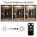LUNSY Battery Under Cabinet Lights Rechargeable 3Pack,Remote Control,140lm Wireless Under Counter Lights with Timer, Dimmable Closet Light Bar for Kitchen, Wardrobe, Shelf, Daylight