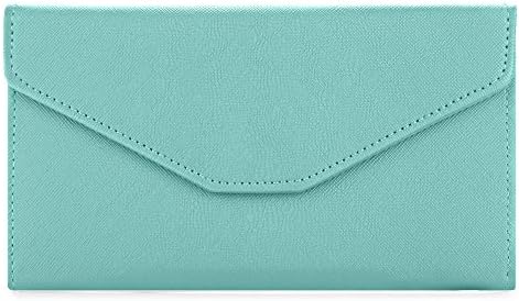 Sookiay Womens Envelope Clutch Wallet - Light green
